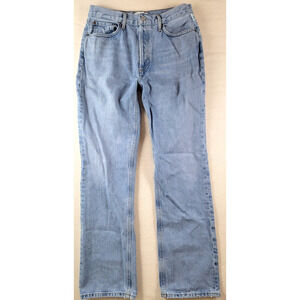 AGOLDE LA Lana Jean Mid Rise Vintage Straight Jeans Riptide A140B Womens Size 28